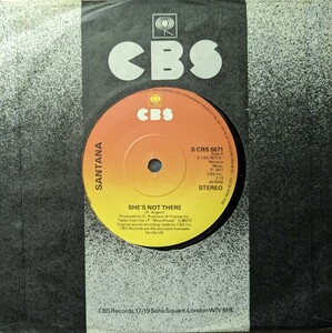 ☆SANTANA/SHE'S NOT THERE1977'UK CBS 7INCH