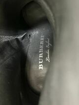 希少超美品 バーバリー ロンドン イングランド BURBERRY LONDON ENGLAND シルバー金具 レザー ショートブーツ ハイヒール 靴 36 22.5～23cm_画像9
