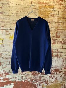 60s JAEGER WOOL SWEATER ヴィンテージ ビンテージ イエーガー ウールセーター ニット トラッド TRAD XL 50s 送料無料 イギリス製 英国製