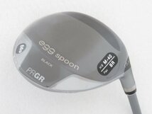 1円～　ちょい訳あり未使用品　プロギア　2021　egg SPOON BLACK（エッグスプーンブラック） 3W　13.5°　FLEX=SR　M-40_画像1