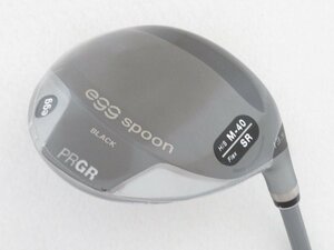 1円～　ちょい訳あり未使用品　プロギア　2021　egg SPOON BLACK（エッグスプーンブラック） 3W　13.5°　FLEX=SR　M-40