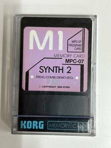 E◆KORG コルグ◆M1 MEMORY CARD MPC-07 SYNTH2 メモリーカード カートリッジ ロム シンセサイザー