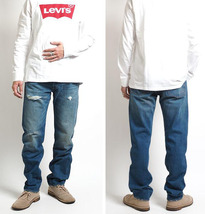 新品タグ付17600円を■Levi's 501 ボタンフライ 150周年モデル ストレート クラッシュ デニム ジーンズ 00501-3383/32■在庫限り■_画像8