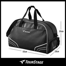 新品タグ付き/送料710円■ブリヂストンBRIDGESTONE/TOURSTAGEツアーステージ/ボストン旅行ゴルフバッグシューズインブラック■在庫限り■_画像2