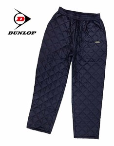 ★新品タグ付き/1点のみ■ダンロップDUNLOP■冬防風あったかキルティング撥水パンツ/NVY/M■在庫限り■