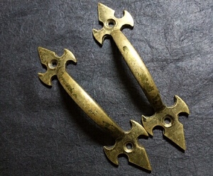 * cool is good gothic style. discount hand * pair * brass * old thing *