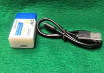 006P型9V充電式リチュウム電池容量1000mA重さ２４ｇ充電回数１２００回使用可能送料全国一律ゆうメール１８０円_画像2