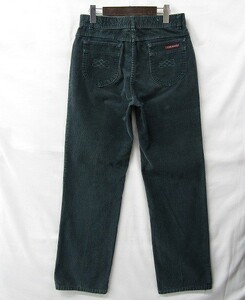 70s~ USA製 LORD ISAACS サイズ Men's W31~ コーデュロイ パンツ 細畝 ストレート グリーン 古着 ビンテージ 1JA1312