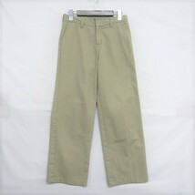 ディッキーズ サイズ 12H W28程度 ワーク パンツ 作業着 ストレート ポリエステル コットン ベージュ DICKIES 古着 1J1815_画像1