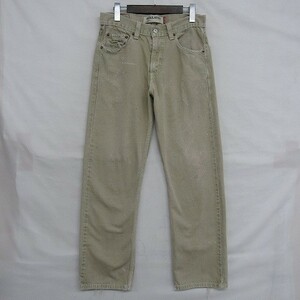 505 サイズ W30 L30 リーバイス カラーデニムパンツ ジーンズ スリムテーパード ベージュ Levi's 古着 1J0612