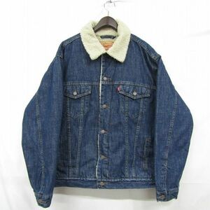 サイズ XL Levi’ｓ 70520 デニム ジャケット 裏地 ボア Gジャン ジージャン リーバイス レディース 古着 ビンテージ 3N2509