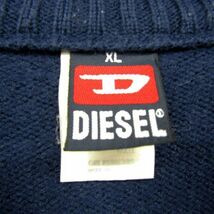 イタリア製 サイズ XL DIESEL ニット セーター ネイビー ディーゼル 古着 ビンテージ 3N2506_画像3