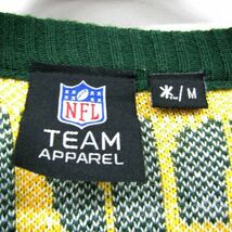 サイズ M NFL Green Bay Packersノルディック セーター ニット フットボール グリーンベイパッカーズ グリーン 古着 ビンテージ 3N2707_画像3