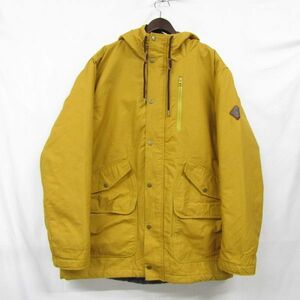 ビックサイズ XL BURTON マウンテン パーカー 中綿 フーディー ジャケット マスタード イエロー バートン 古着 ビンテージ 3N2701