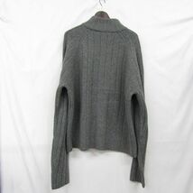 サイズ XL Abercrombie&Fitch ハーフ ジップ ハイネック ニット セーター プルオーバー グレー アバクロ 古着 ビンテージ 3N2904_画像2