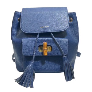 Samantha Thavasa Samantha Thavasa 1620195111 bamboo tassel rucksack backpack leather Logo navy 