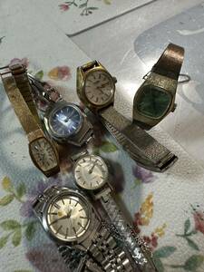 CITIZEN SEIKO セイコー レディース腕時計手巻き自動巻きなど5点まとめジャンク品管理番号11-65
