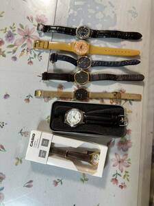 SWATCH,Emporio Armani,CK,DWなどレディースクォーツ腕時計7点まとめジャンク品管理番号11-150