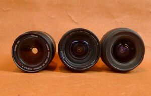 k177 レンズ 3点まとめセット MINOLTA 28-105/1:3.5～4.5 Canon EF 28-80ｍｍ 1:3.5-5.6Ｖ Tamron 24‐70ｍｍ 1:3.5-5.6 /60