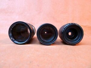 k062 CANON ZOOM LENS 3点セット FD35-105㎜/EF28-70㎜/FL200㎜ 一眼レフ/60