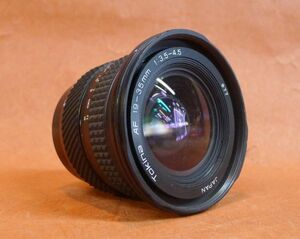 k386 Tokina AF レンズ 19-35mm 1:3.5-4.5 オートフォーカス サイズ：約 直径7.7×高さ8ｃｍ /60