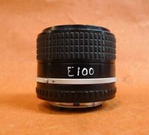 k374 Nikon LENS SERIES E 100ｍｍ 1:2.8 レンズ マニュアルフォーカス サイズ：約 直径5.3×5.8ｃｍ /60_画像8