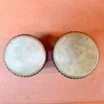 k276 ボンゴ パーカッション 打楽器 ドラム サイズ:幅約28.5cm 高さ約13.5cm 奥行約14cm/80_画像8
