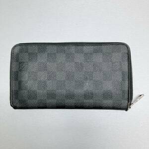 ルイヴィトン LOUIS VUITTON ダミエグラフィット ジッピーオーガナイザー N63077 CA1134 長財布 イニシャル入【ジャンク】