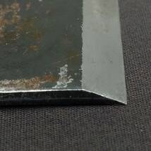 鉋刃 裏金 押金 小型 刃幅約36㎜ かんな カンナ 古鉋 刃 大工道具 工具 日本製 Japanese Plane blade 【4491】_画像8