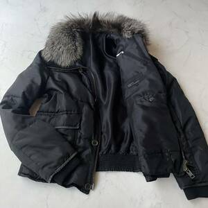 １円〜【美品】上質シルバーフォックス ◎KENJI ITO COMME CA COLLECTIONケンジイトウ　コムサコレクション◎ ダウンジャケット　Lサイズ　