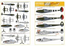 キッツワールド KW144017 1/144 米陸軍 P-38 ライトニング デカールセット_画像2