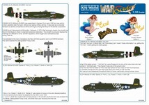 キッツワールド KW132045 1/32 英空軍 B-25H ミッチェル CWHM`s B25J `Hot Gen`, 米陸軍 `Barbie III` CBI 1944_画像2