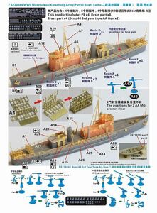 ファイブスターモデル FS720044 1/700 WWII 満州国 (関東軍) 海上警察隊 海鳳 レジンキット