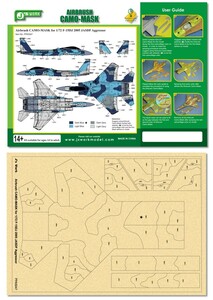 J's Work PPA5047 エアブラシ用迷彩マスキング 1/72 F-15DJ 2005 航空自衛隊 アグレッサー部隊