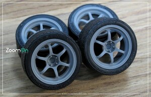 ZoomOn ZR065 1/24 15インチ アドバンレーシング RG2 ホイールセット