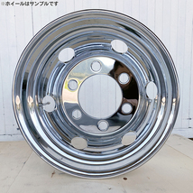 送料無料 新品 4枚 1台分 メッキホイール トラック用 ダンプ 4t 17.5×6.00 オフセット127 / 119 6穴 JIS 新品1年保証 DOT-X_画像6