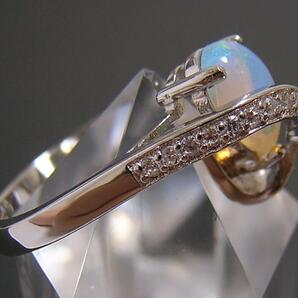 送料無料 『天然オパール』 デザインリング 指輪の画像3