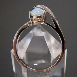 送料無料 『天然オパール』 デザインリング 指輪の画像4