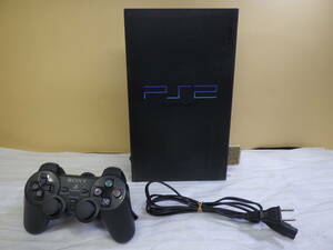 プレイステーション2 SONY PlayStation2 本体 SCPH-50000 NB ミッドナイト・ブラック コントローラ DUALSHOCK 動作確認済み#LV501555