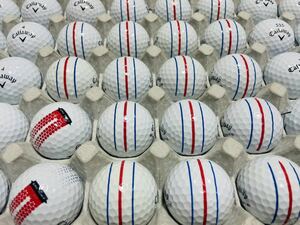 キャロウェイゴルフロストボール40個　ERCソフトトリプルトラック　他ウォーバード　ERC などCallaway GOLF カラーホワイト混合種　