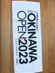 OKINAWAオープン2023 タオル　未使用品　白系82cm×33cm 未使用品　送料込　沖縄365