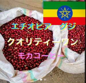 エチオピア　クオリティーワン1000gモカコーヒー生豆！焙煎してません！簡単なハンドピック済みです。バランス良く甘味があります！