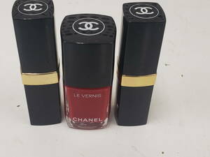 【中古】シャネル　リップ　ROUGE ESSENTIAL　３点セット　CHANEL　激安１円スタート