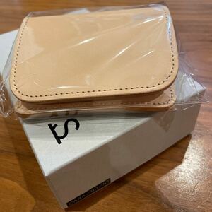 新品未使用 WILDSWANS CASA ワイルドスワンズ カーサ ベルギー牛革 サドルプルアップ ナチュラル ミニ財布