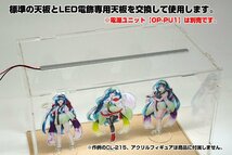 コレクションケースL用LED電飾　専用アクリル天板付　真下90度照射タイプ　OPLED90-CL_画像3