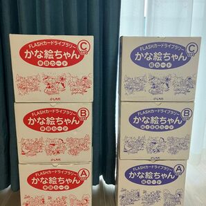 七田式かなえちゃんフラッシュカード日本語、英語6箱セット　3600枚