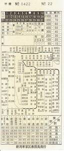 【車内補充券】新潟車掌区乗務員発行　国鉄