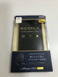 即決！エレコム　ELECOM iPhone 11 Pro用ソフトレザーケース/イタリアン(Coronet)/三つ折り、カメラ部分へのキズや汚れを防ぐ　色：ネロ