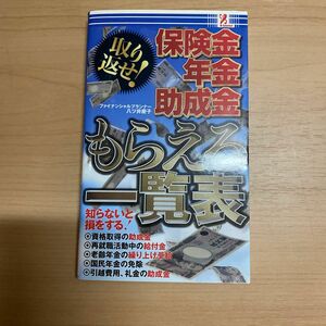 保険金　年金　助成金　もらえる一覧表