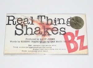 盤面美品 中古 8cmシングル CD B’z Real Thing Shakes リアル・シング・シェイクス 俺たちに気をつけろ。主題歌 稲葉浩志 松本孝弘